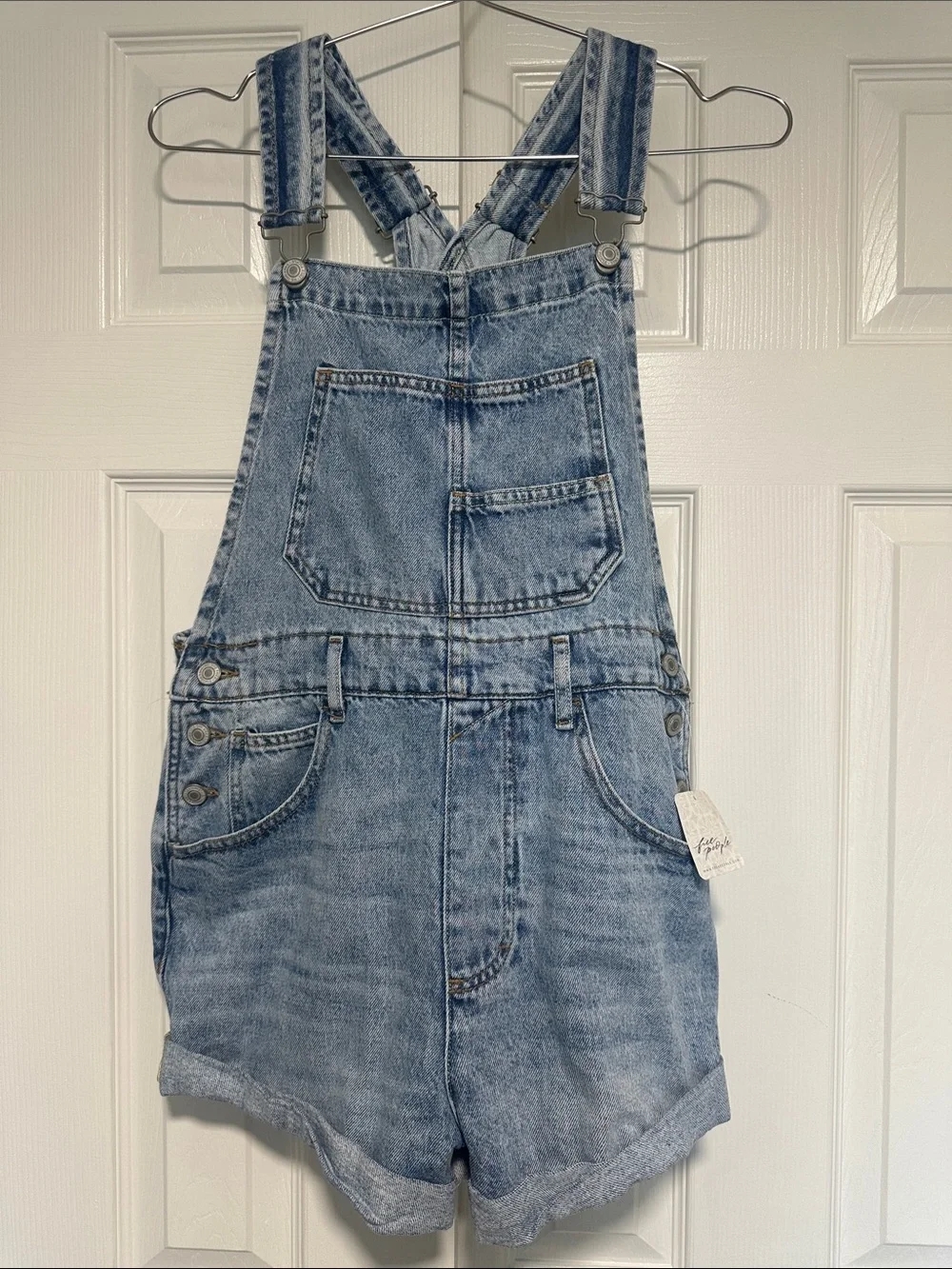 NWT - Free People We The Free Ziggy Shortalls – Follow Your Heart – Size S